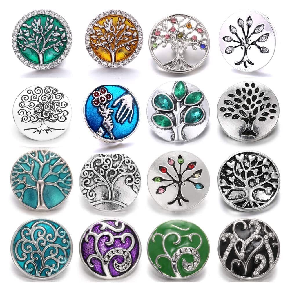 9112 Snap Jewelry Charms fit 18mm 20mm Snap Button Jewelry Pack of 16pcs